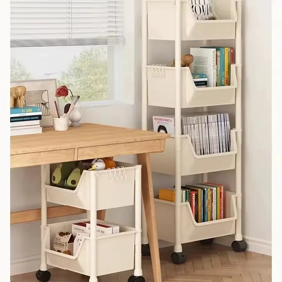 Storage Cart Snack Rack Multifunctional Storage Organizer Bathroom Accessories Cabinet Storage Rack Kitchen Home Storage Rack